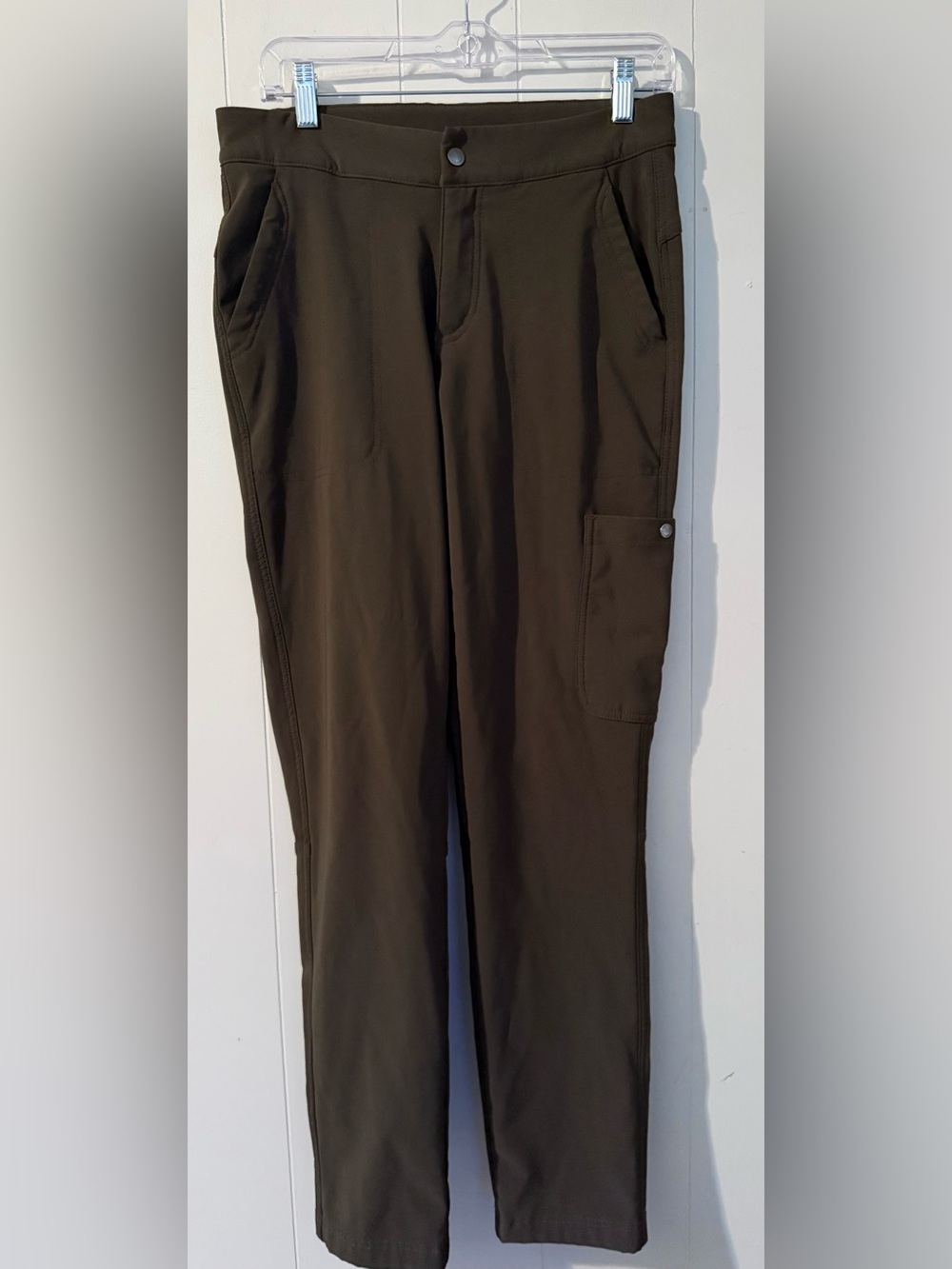 Columbia Anytime Outdoor Fleece Lined Olive Green Pants, Women’s Size 8 Regular